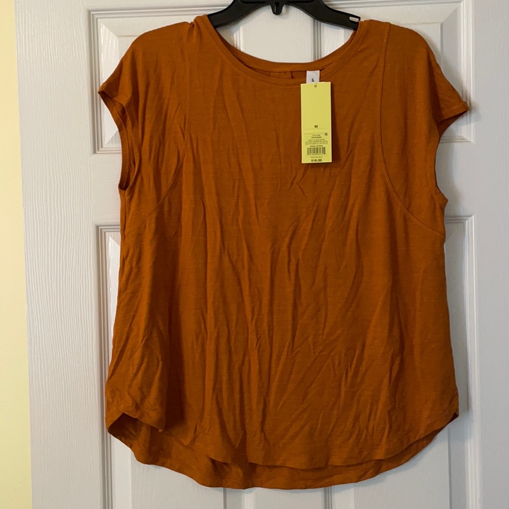 Round Hem Mustard Shirt